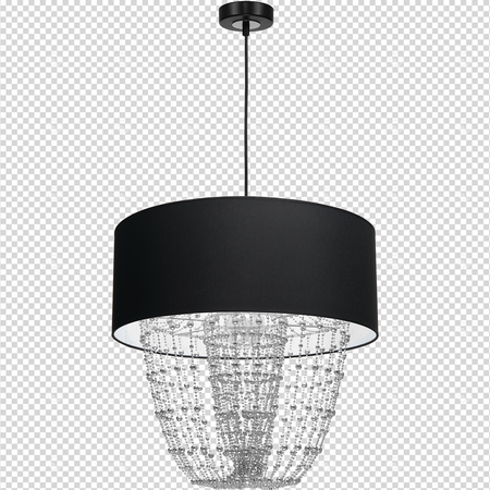 Milagro - Lampa wisząca ALMERIA BLACK/CHROME 1xE27