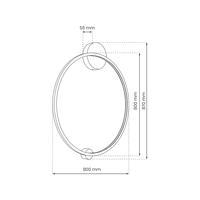 Lampa sufitowa Saturno Black 46W LED
