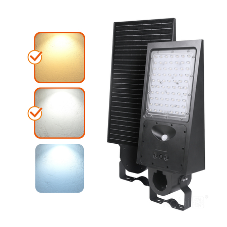 Oprawa drogowa z czujnikiem ruchu Solar LED STREET 30W 2CCT IP65 Kobi Premium