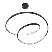 Lampa wisząca led 60w czarna DL-J06 + Pilot MONA