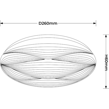 Lampa Sufitowa Plafon Moluna 26 cm Biały LED 12W Barwa Neutralna 4000K