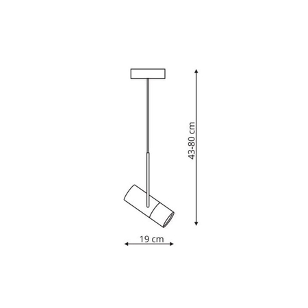 Lampa wisząca Bovino drewniano - czarna 1xGU10