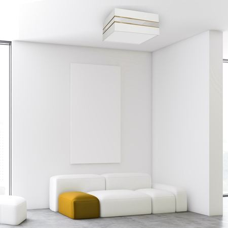 Milagro - Lampa sufitowa Kwadrat ULTIMO WHITE 2xE27
