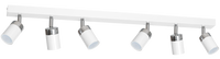 Milagro - Lampa sufitowa JOKER WHITE/CHROME 6xGU10