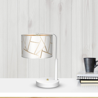 Milagro - Lampka nocna ZIGGY WHITE White/Gold 1xE27