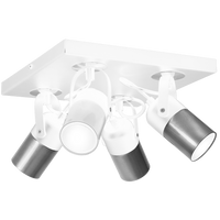 Milagro - Lampa sufitowa WILSON WHITE 4xGU10