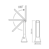 Lampka biurkowa LED 2w1 5W przenośna latarka