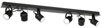 Milagro - Lampa sufitowa PICO BLACK 6xGU10