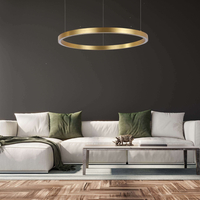 Lampa wisząca Midway złota LED 3000K
