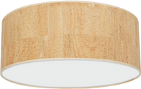 Lampa sufitowa CORK White/Cork 3xE27  Ø50cm