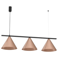 Milagro - Lampa wisząca CAPITAL CZARNY-MIEDZIANY 3XGX53