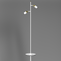 Milagro - Lampa podłogowa JOKER WHITE/GOLD 2xGU10
