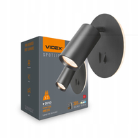 Oprawa Ścienna Punktowa Reflektor VIDEX VL-SPF24E-B GU10 Aluminium Czarna