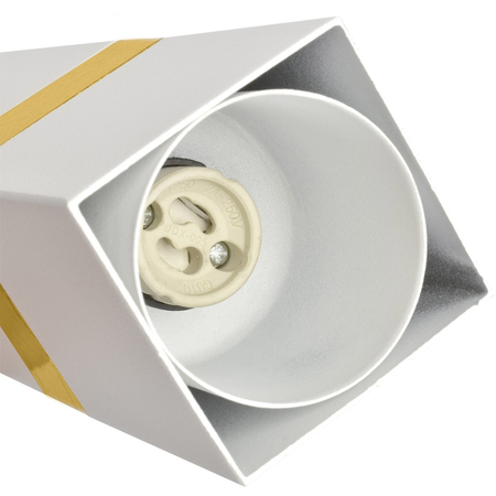 Milagro - Lampa wisząca VIDAR WHITE/GOLD 3xGU10