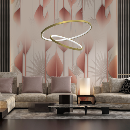 Milagro - Lampa wisząca ROTONDA GOLD 51W LED