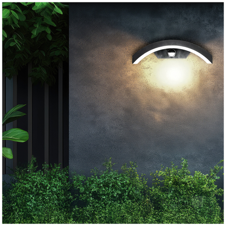 Kinkiet ogrodowy LED OME 10W 4000K LX IP54 czarny LED2B