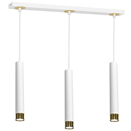 Milagro - Lampa wisząca DANI WHITE/GOLD 3xGU10