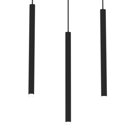 Milagro - Lampa wisząca MONZA BLACK 3xG9 max 8W LED