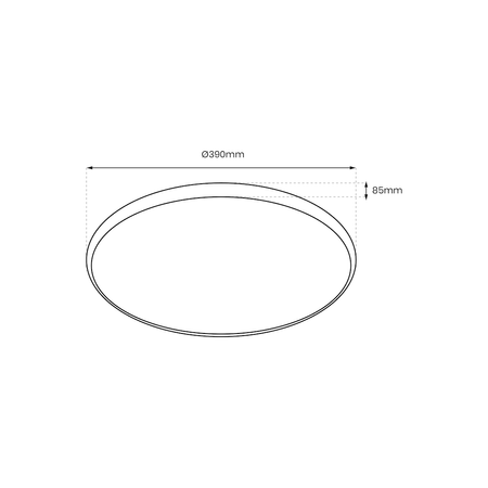 Plafoniera RINGO RGB 36W  Ø390 mm