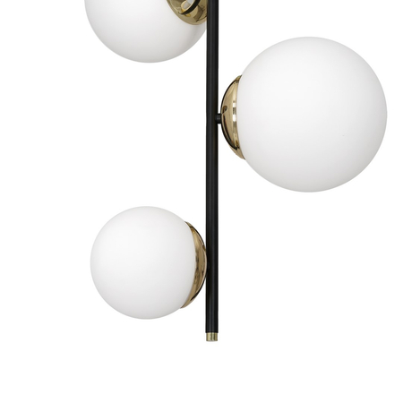 Milagro - Lampa sufitowa SPARTA BLACK / GOLD 3xE14