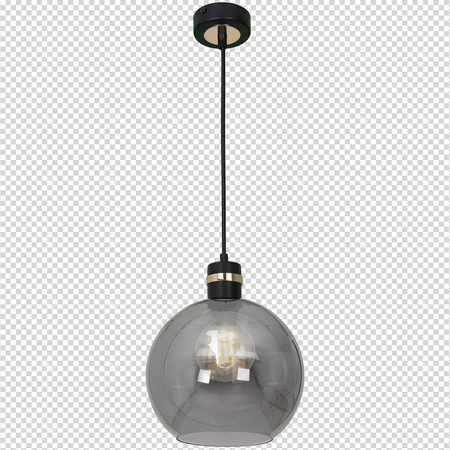Milagro - Lampa wisząca OMEGA BLACK/GOLD 1xE27