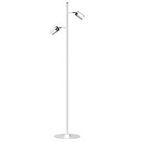 Milagro - Lampa podłogowa JOKER WHITE/CHROME 2xGU10