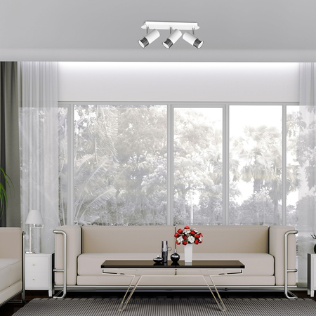 Milagro - Lampa sufitowa DANI WHITE/CHROME 3xGU10