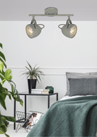 PENT LAMPA SUFITOWA LISTWA 2X50W GU10  BETONOWY SZARY