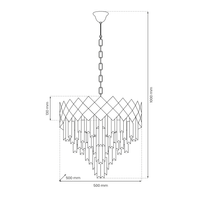 Żyrandol CARISMA CHROME 9xE14
