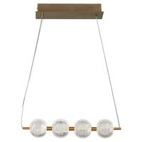 Diamond 4 linia wisząca złota