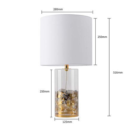 Lampa stołowa Sunflower biała 1xE27