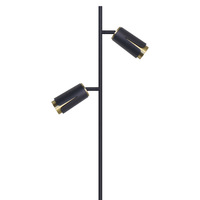 Milagro - FLOWER BLACK GOLD LAMPA PODŁOGOWA 2xGU10