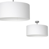 Milagro - Lampa podsufitowa CASINO WHITE/CHROME 1xE27