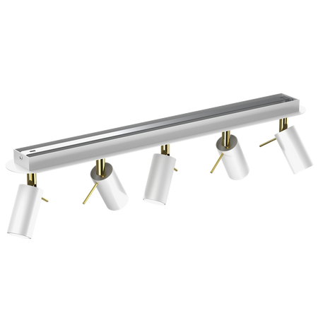 Milagro - Lampa sufitowa PRESTON GOLD/WHITE 5x mini GU10
