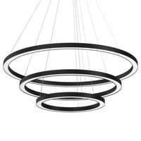 Milagro - Lampa wisząca GALAXIA BLACK 85W LED