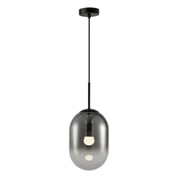 Milagro - Lampa wisząca ALIAS BLACK 1xE14 fi 240