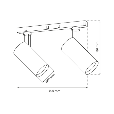 Milagro - MAGNETIC TRACK 2x10W LED 3000K