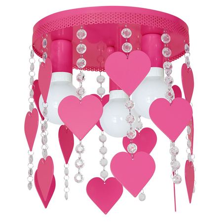 Milagro - Lampa Sufitowa CORAZON PINK 3xE27