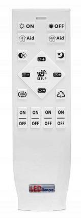 LAMPA LED ŻYRANDOL SUFITOWA + PILOT 116W BRĄZ  DL-F09 MOKKA