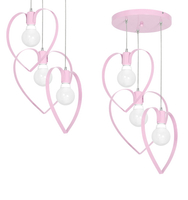 Milagro - Lampa wisząca AMORE PINK 3xE27
