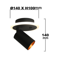 Spot Parma 1 czarny 1xGU10 LED CCT