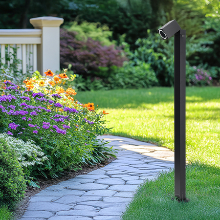 Słupek ogrodowy QUAZAR 15S 1xGU10 IP44 czarny Kobi