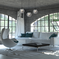 Milagro - Lampa wisząca SOFIA SMOKED 3xE27