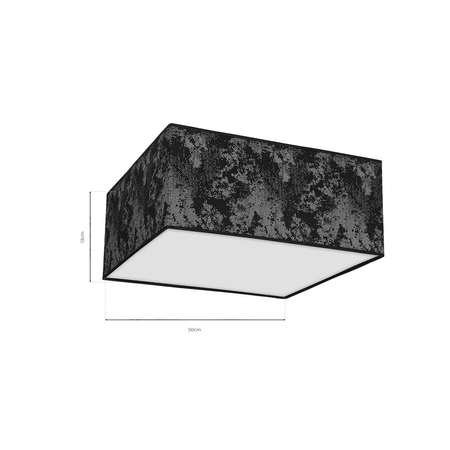 Milagro - Lampa Sufitowa SATINO SILVER 3xE27 50cm