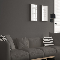 Milagro - Kinkiet NAPOLI BLACK/GOLD 1xE27 + 1W LED
