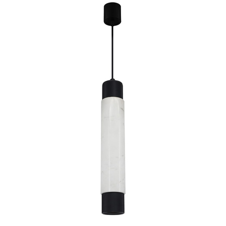 Milagro - Lampa wisząca MARBLE WHITE/BLACK 1xGU10