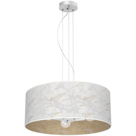 Milagro - Lampa wisząca SENSO White/Gold 3xE27