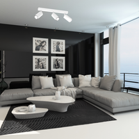 Lampa sufitowa Hudson 3xGU10 Biały