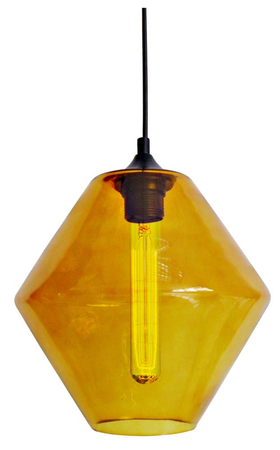 BREMEN LAMPA WISZĄCA 20 1X60W E27 KLOSZ POMARAŃCZOWY + ŻARÓWKA