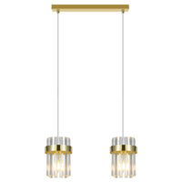 Lampa wisząca Vetro złota 2xE14